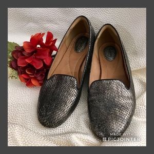Clark’s Metallic Snakeskin flats